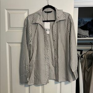 Black and White Striped Shirt